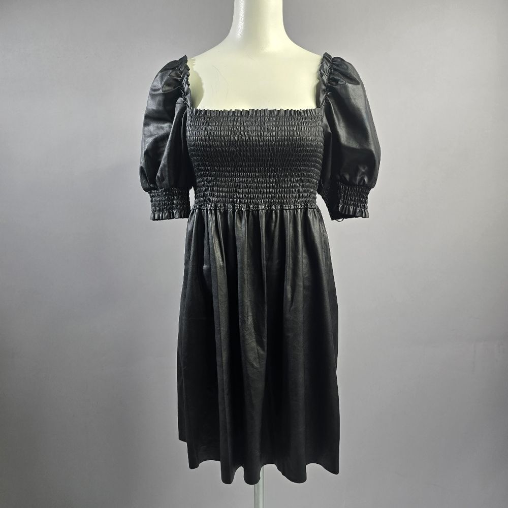 7 For All Mankind Black Smocked Dress R4